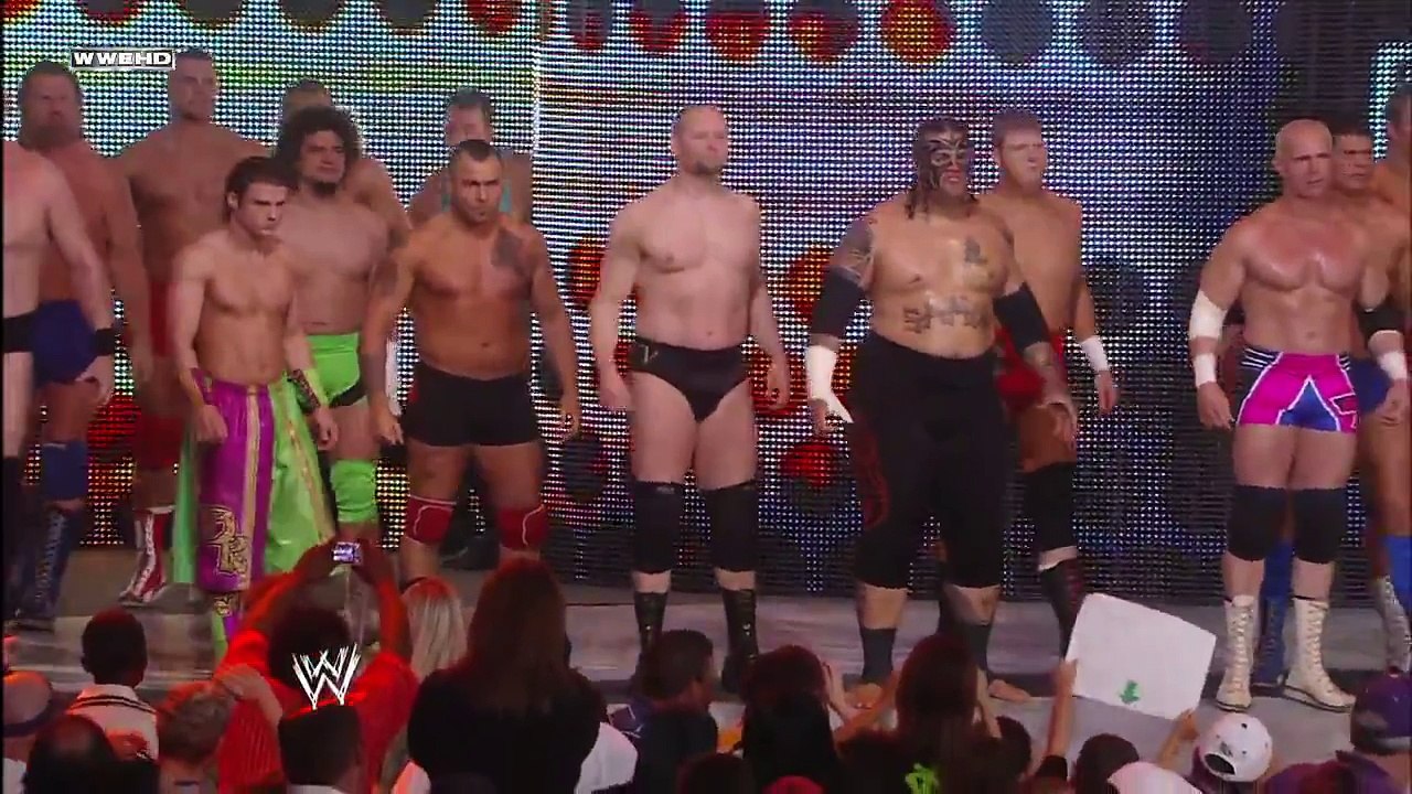 John Cena & Randy Orton battle the entire Raw roster