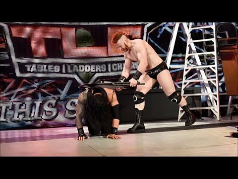 WWE TLC 13/12/2015 Roman Reigns vs Sheamus World Heavyweight Championship Tables,Ladders and Chairs