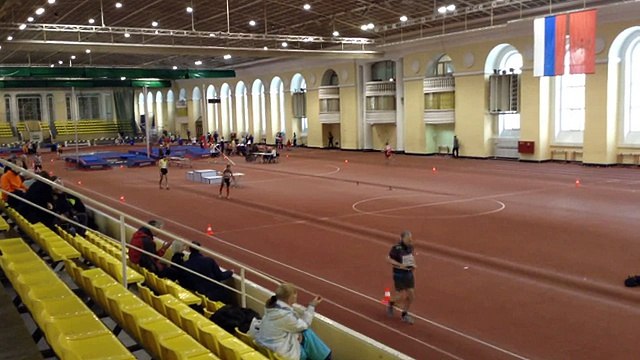 Ветераны Легкая атлетика Ленинград 24 01 2015 Тройной 3