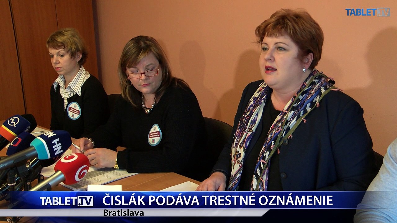 Čislák podáva pre tvrdenia o ohrození starostlivosti trestné oznámenie
