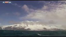 Volcano /ثوران بركان في شبه القاره القطبيه