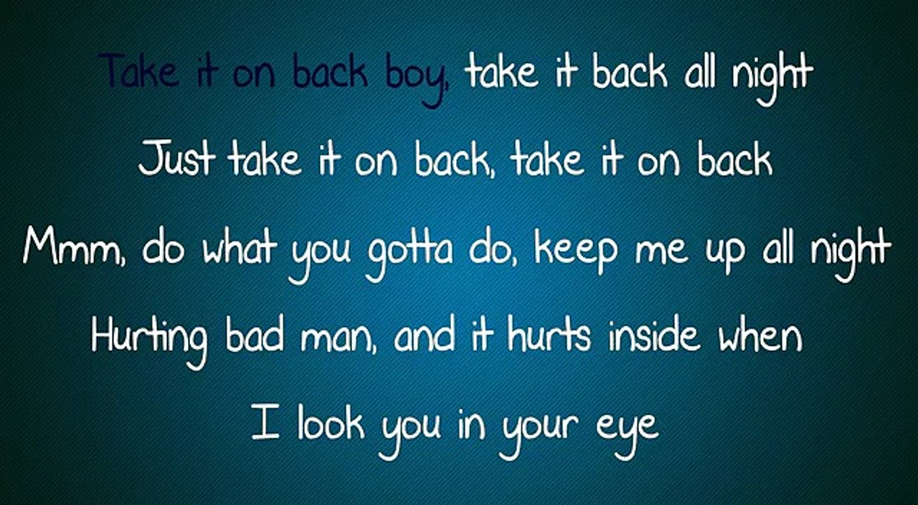 Rihanna - Kiss it better (Lyrics) (Karaoke) (Instrumental) -