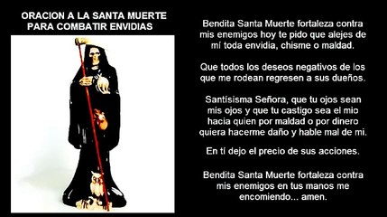 ORACION A LA SANTA MUERTE PARA COMBATIR ENVIDIAS