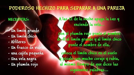 PODEROSO HECHIZO PARA SEPARAR A UNA PAREJA