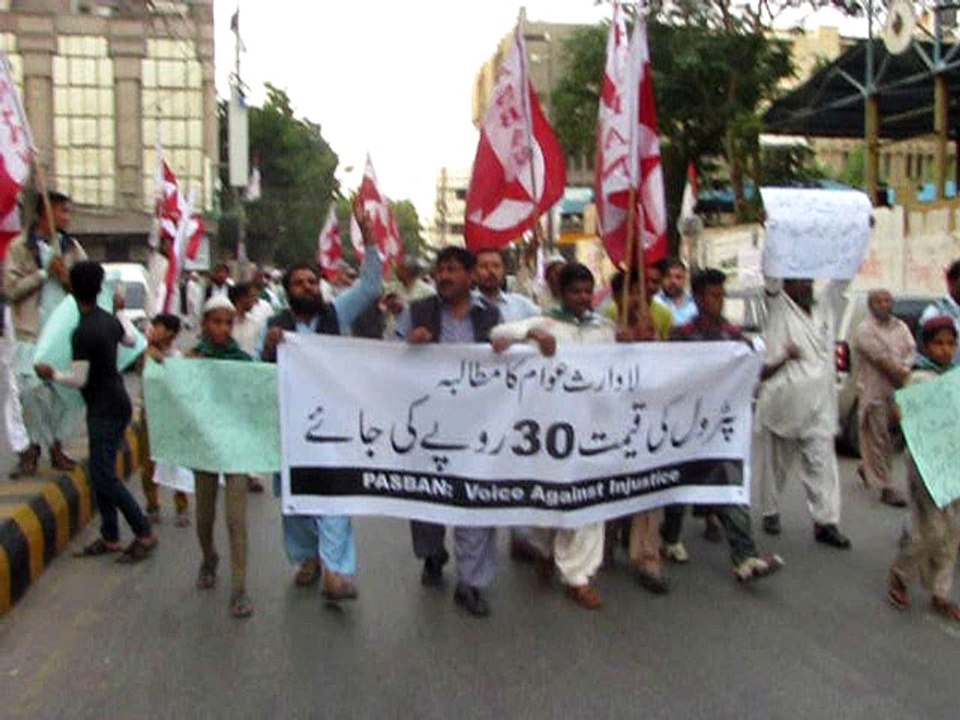 Pasban Rally against unjust price of petrol in Pakistan 01