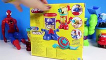 Play Doh Can Heads Captain America Iron Man Playdough Heads Superheroes Marvel Heroes Toy Videos