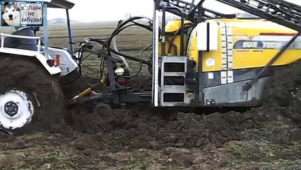 ЧТО ЗНАЧИТ ВМЕСТЕ - Два трактора и трос