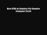 More HTML for Dummies (For Dummies (Computer/Tech))  Free Books
