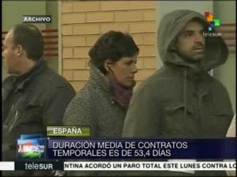 Se reduce tasa de desempleo en España pero aumenta trabajo temporal