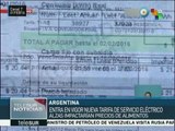 Argentina: aumento de tarifas eléctricas será de hasta 500%