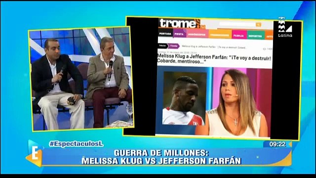 ESPECTACULOS 01-02-2016 : ¿Qué pasa con los hijos de Jefferson Farfán y Melissa Klug