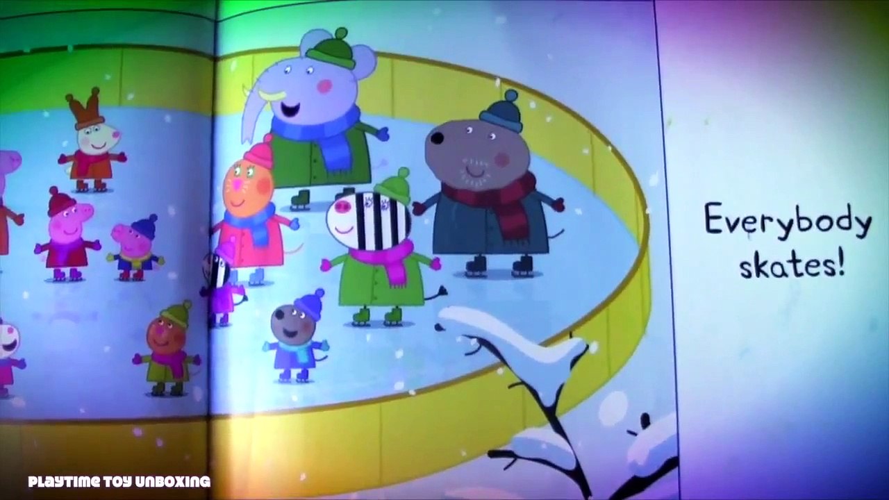 PEPPA PIG snowy mountain | daddy pig and george pig go skiing |book reading for kids