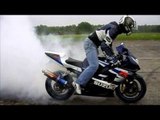 IMPRESIONANTE lo mejor de las motos de jerez por la noche HD Burnout  drift  exhaust  crash