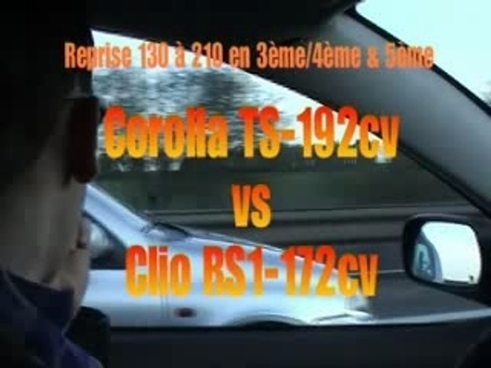 Clio rs vs toyota corolla ts
