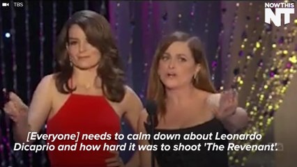 Tina And Amy Poke Fun at Leo During the SAGs
