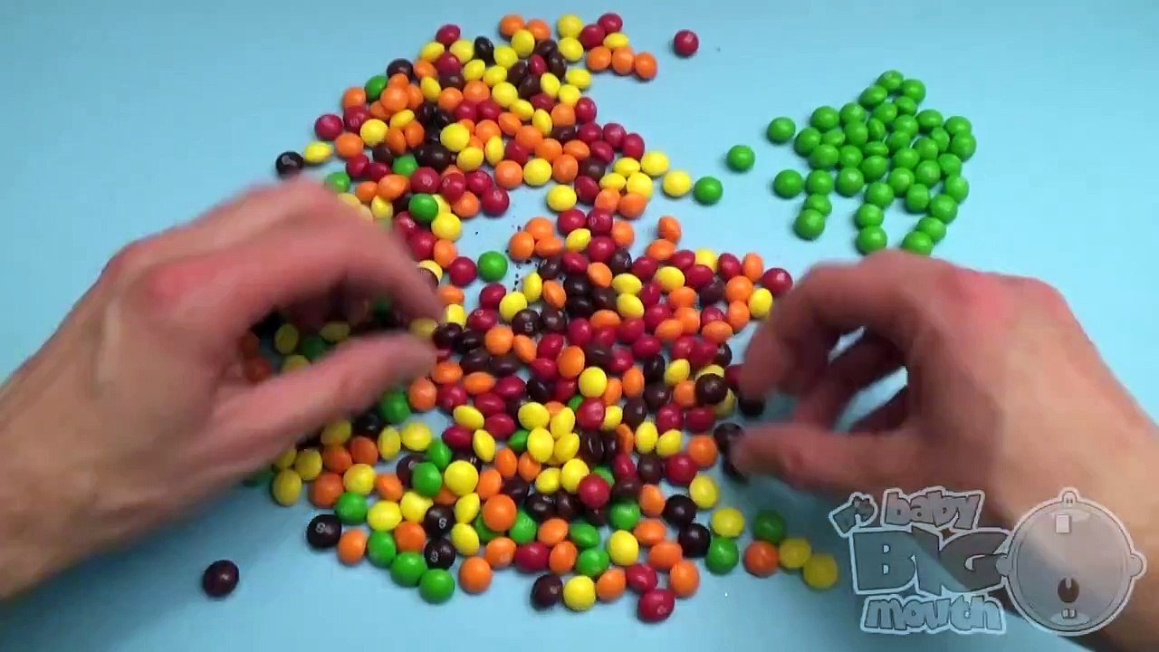 New Learn Colours with Surprise Eggs and a Skittles Rainbow! Part 8