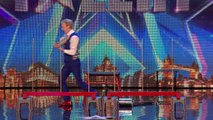 Unseen on screen! It\'s make or break for David, but he\'s in a spin! | Britain\'s Got Talent 2015