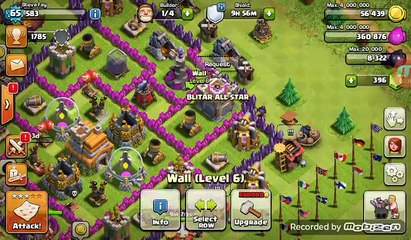 clash of clans town hall level 9 war attacks by Toni_93 BLITAR ALL STAR