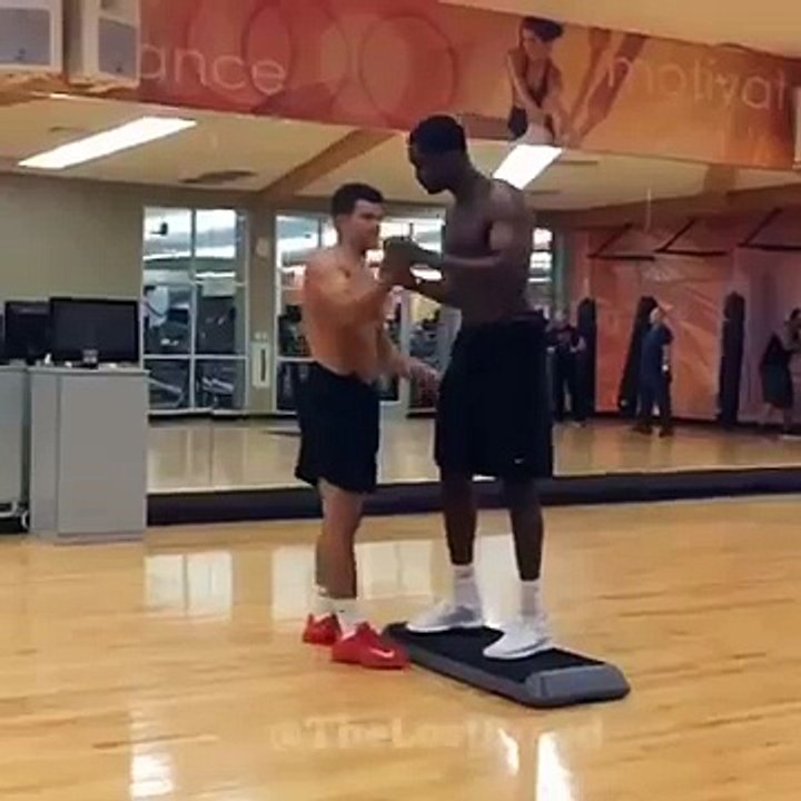 Guy Jumps Over Tall Friend