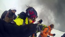 Guy Skis Down Mt. Etna To Escape Eruption