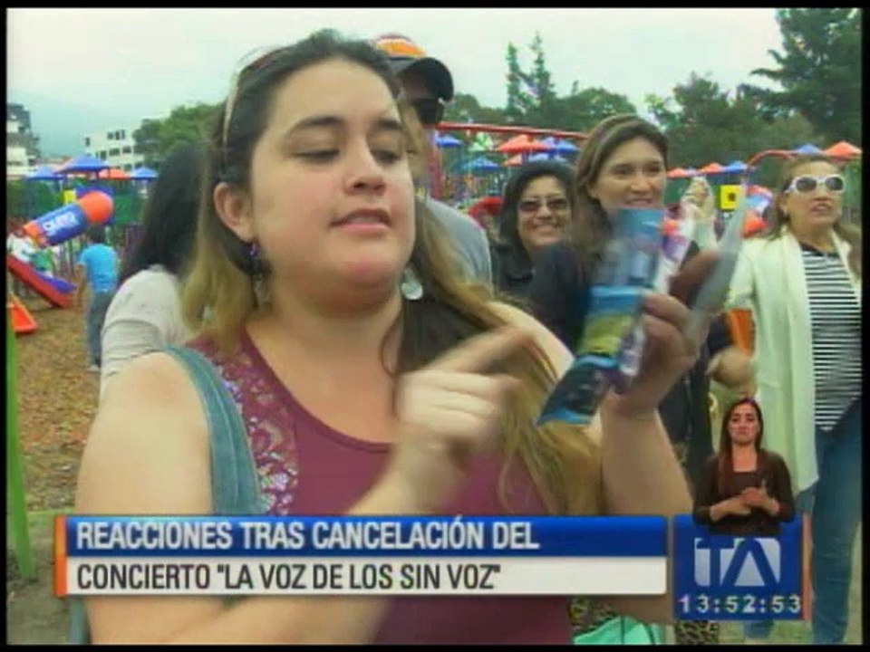 Reacciones tras la cancelación del concierto "La voz de los sin voz"