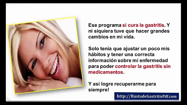 Basta de Gastritis el Mejor Tratamiento para La Gastritis