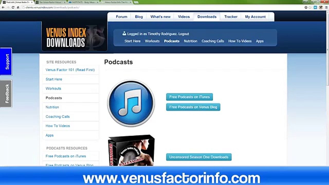 Venus Factor - Quick Look at What you get - Mini review