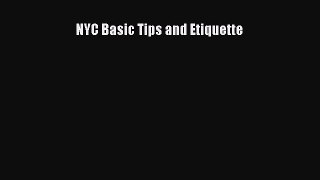NYC Basic Tips and Etiquette  Free Books