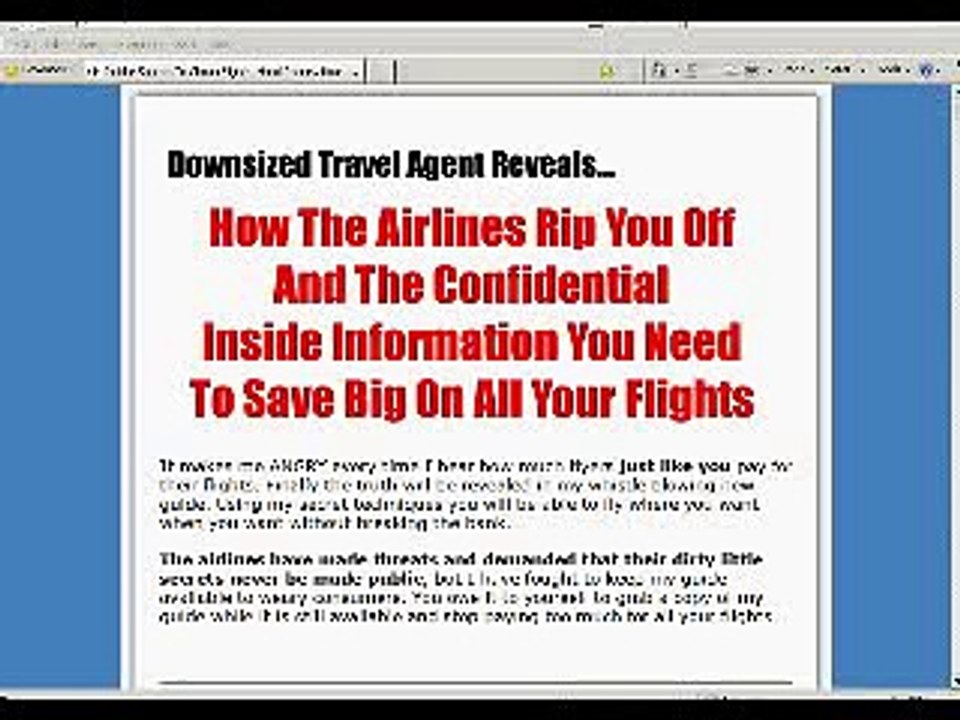 Insider Secrets To Cheap Flights