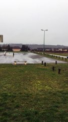 Tel un biker, Jordan DS est sur son vélo par tout temps