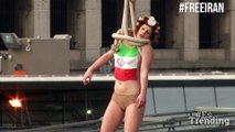 El “pequeño recordatorio” de una activista de Femen al presidente iraní
