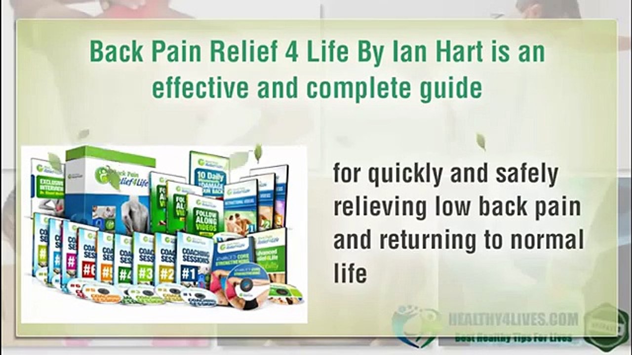 Back Pain Relief 4 Life Review | Back Pain Relief 4 Life by Ian Hart