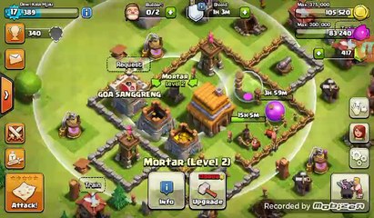 clash of clans war attack th 4 100% destroyed
