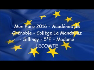 MonEuro2016 - Collège La Mandallaz - Sillingy - Académie de Grenoble