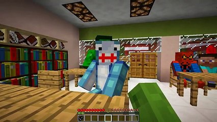 Minecraft School - LITTLE LIZARD ATTACKS HIS FRIENDS!