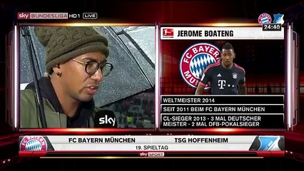 Jerome Boateng - pre-match interview - FC Bayern München v Hoffenheim