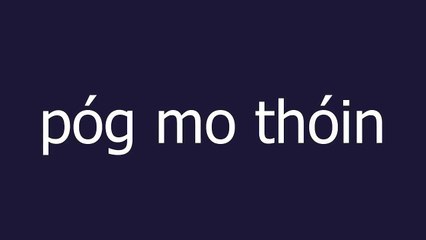 póg mo thóin meaning and pronunciation