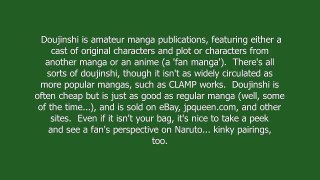 doujinshi meaning and pronunciation
