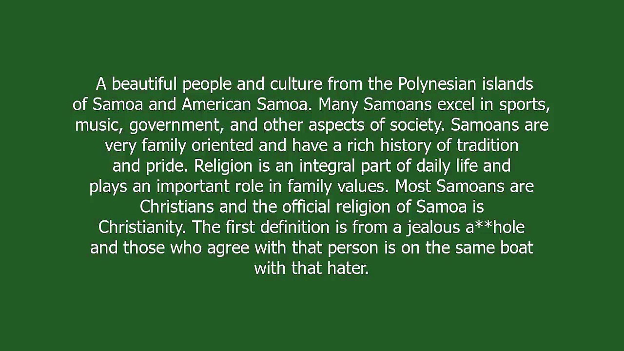 samoan meaning and pronunciation