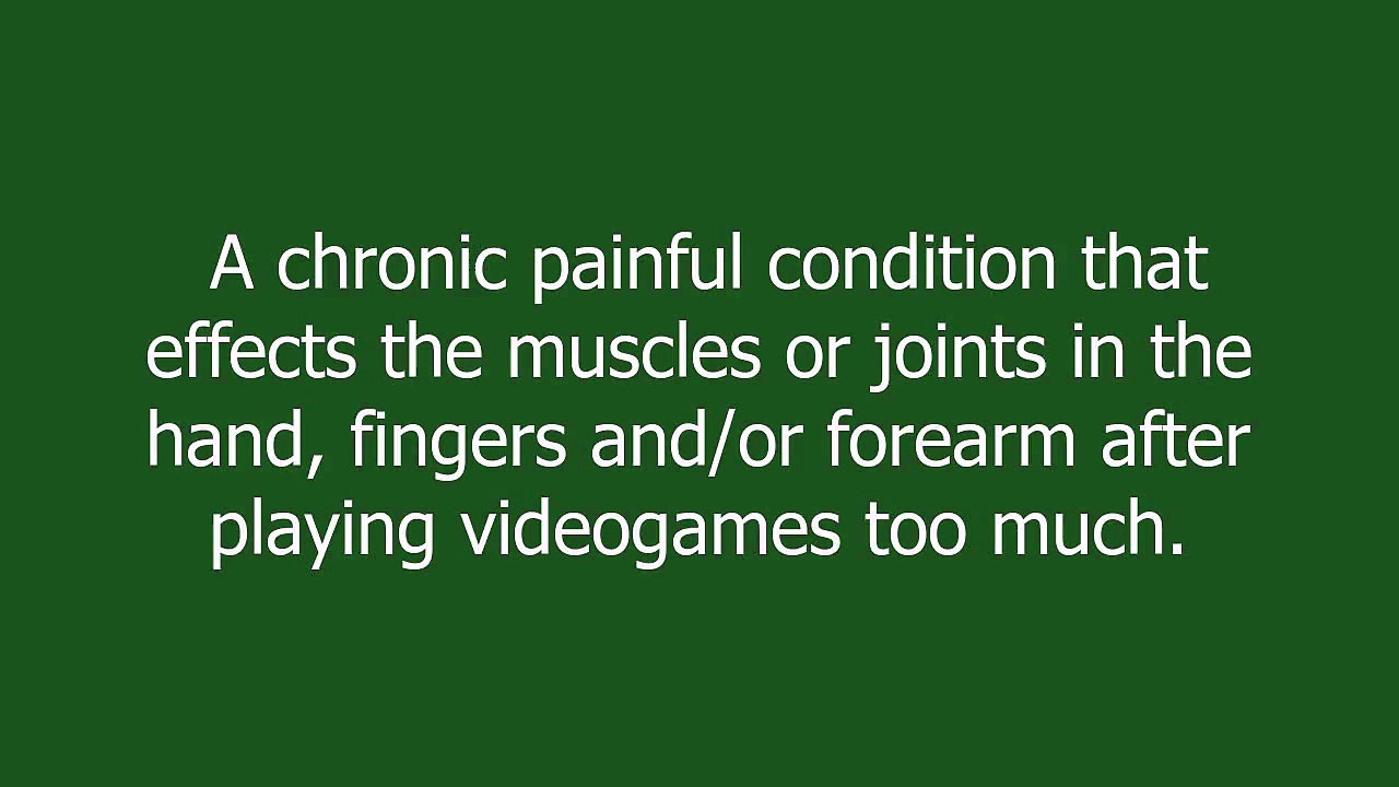 nintendonitis meaning and pronunciation