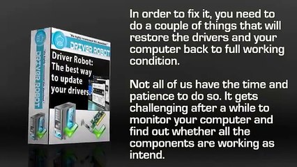 Download Video: Driver Robot: The Best Way to Update your Drivers