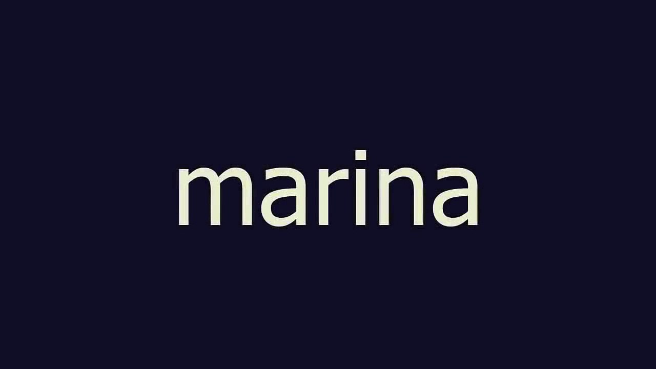 marina meaning and pronunciation video Dailymotion