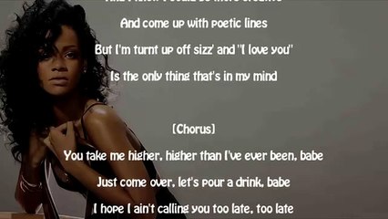 Rihanna - Higher [paroles Lyrics] 2016