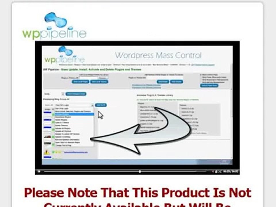 WP Pipeline Demo: Wordpress Mass Control!!