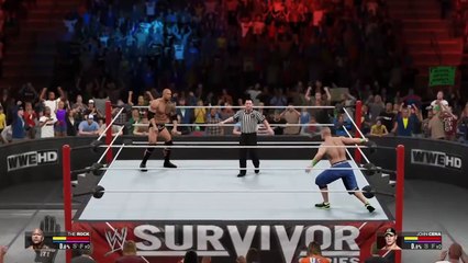 WWE 2K15 - The Rock vs John Cena | PS4 Gameplay