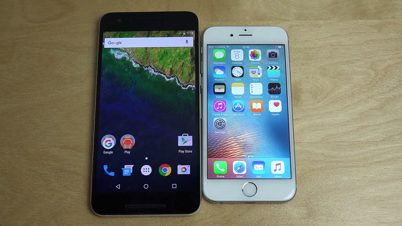 Nexus 6P vs. iPhone 6S - Comparison!