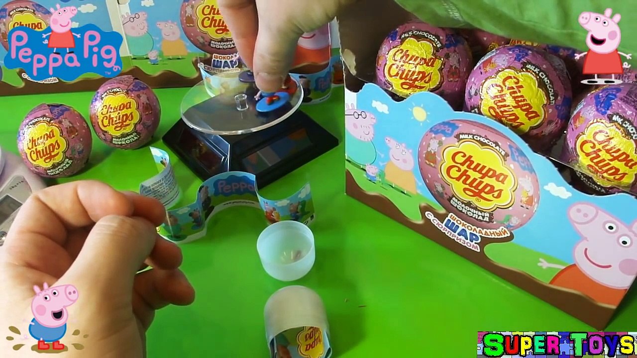Свинка Пеппа Чупа Чупс шоколадные шары новинка 2015/Peppa Pig Chupa Chups surprise Kinder Surprise