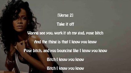 Rihanna - Pose [paroles Lyrics] 2016