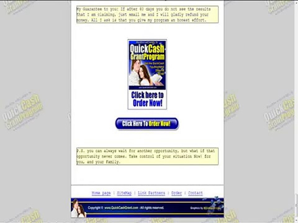 Quick Cash Grant Program 30 Days Or Less Review