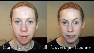 Bare Minerals Full Coverage Makeup Routine for Acne/Scarring/Spots/Rosacea